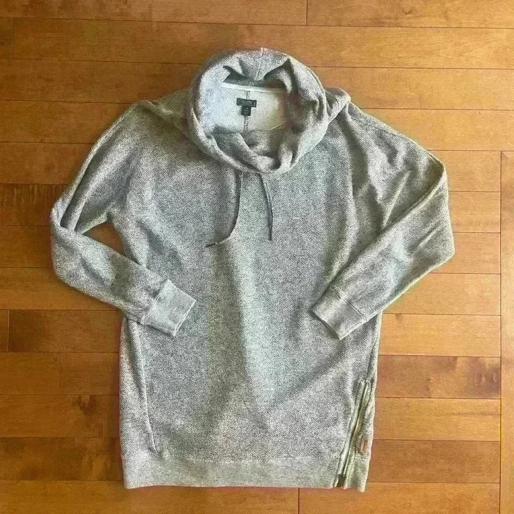 Roots | Heather grey cowl neck sweater size large